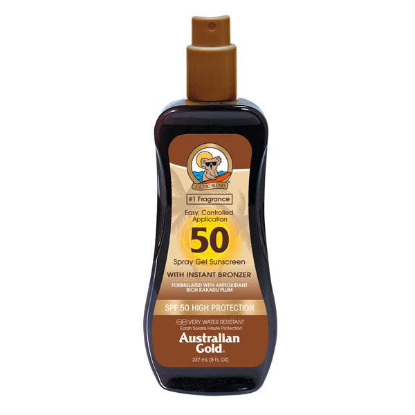 AUSTRALIAN GOLD SPRAY GEL SPF 50 HIGH PROTECTION 237 ML - Tre Pi Profumerie