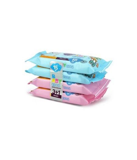 CLENDY SALVIETTINE BABYCUDDLES SET15 X 4 - Tre Pi Profumerie