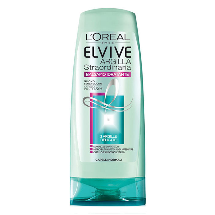 L'OREAL ELVIVE BALSAMO ARGILLA STRAORDINARIA IDRATANTE 400 ML - Tre Pi Profumerie