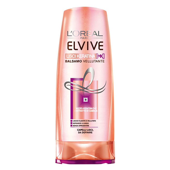 L'OREAL ELVIVE BALSAMO LISCI KERATINA 400 ML - Tre Pi Profumerie