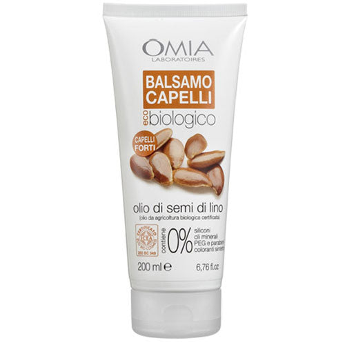 OMIA BALSAMO CAPELLI FORTI OLIO DI SEMI DI LINO 200 ML - Tre Pi Profumerie