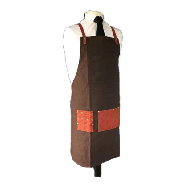 BARBER PRO GREMBIULE APRON CHOCOLATE BROWN - Tre Pi Profumerie