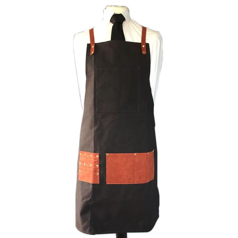 BARBER PRO GREMBIULE APRON DARK CHARCOAL - Tre Pi Profumerie