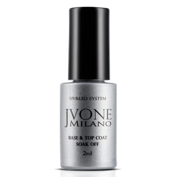 JVONE MILANO SOAK OFF BASE & TOP COAT 2IN1 - Tre Pi Profumerie