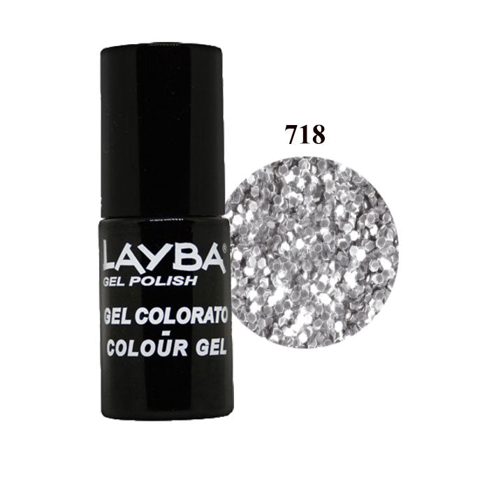 LAYLA LAYBA SMALTO SEMIPERMANENTE GEL POLISH HYPER SILVER 718 - Tre Pi Profumerie