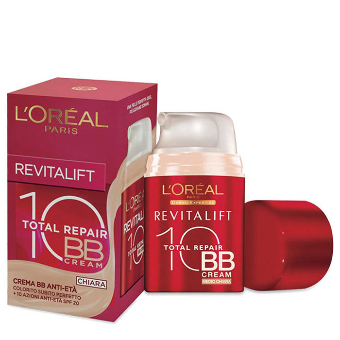 L'OREAL REVITALIFT TOTAL REPAIR 10 BB CREAM CHIARA 50 ML - Tre Pi Profumerie
