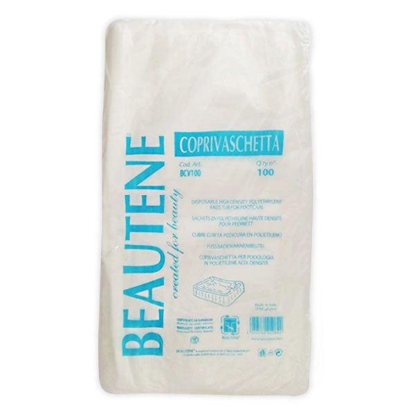 BEAUTENE COPRIVASCHETTAPODOLOGICA POLIETILENE MONOUSO 100 PEZZI - Tre Pi Profumerie