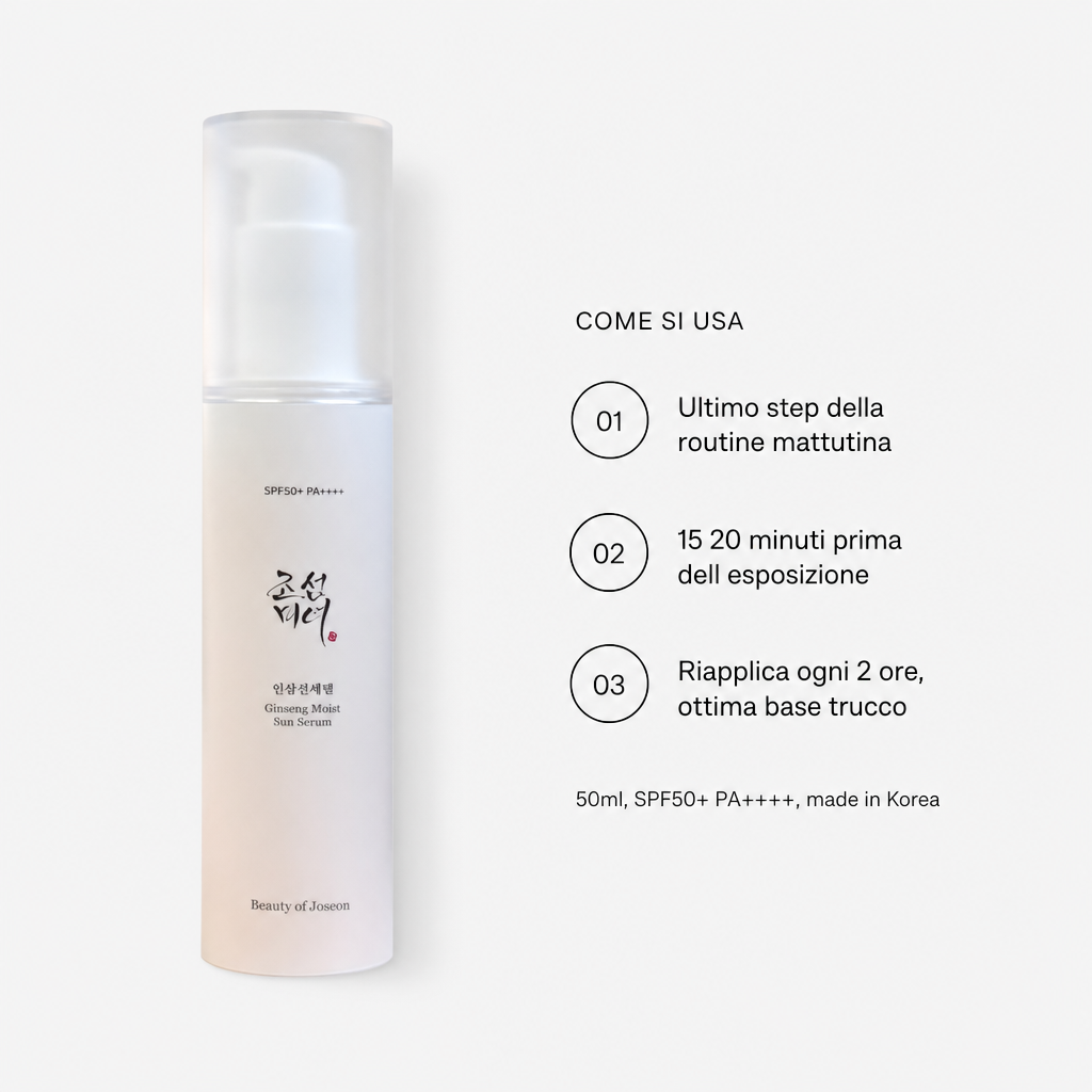 Beauty of Joseon Ginseng Sun Serum SPF50+ – Siero Solare 50ml