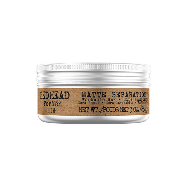 TIGI BED HEAD FOR MEN MATTE SEPARATION WORKABLE WAX 75 G - Tre Pi Profumerie