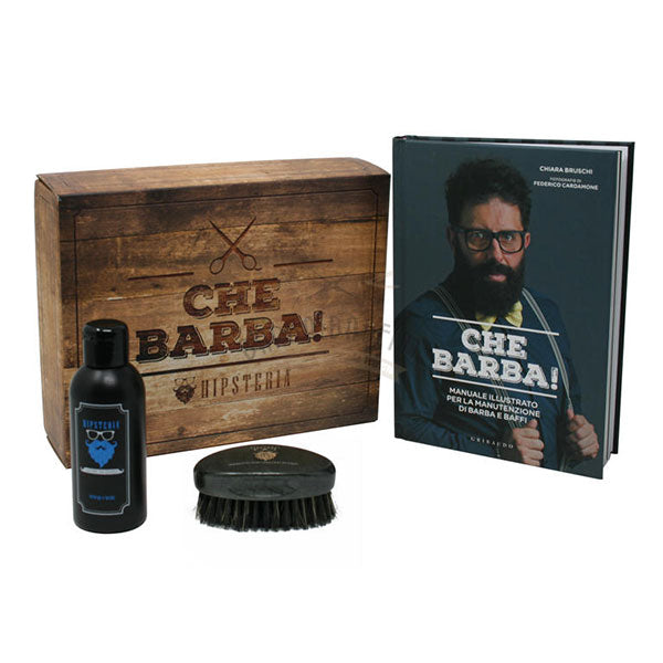 HIPSTERIA COFANETTO CHEBARBA SAPONE DA BARBA 125 ML + B-BRUSH - Tre Pi Profumerie