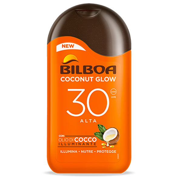 BILBOA COCONUT GLOW LATTE SOLARE SPF 30 200 ML - Tre Pi Profumerie