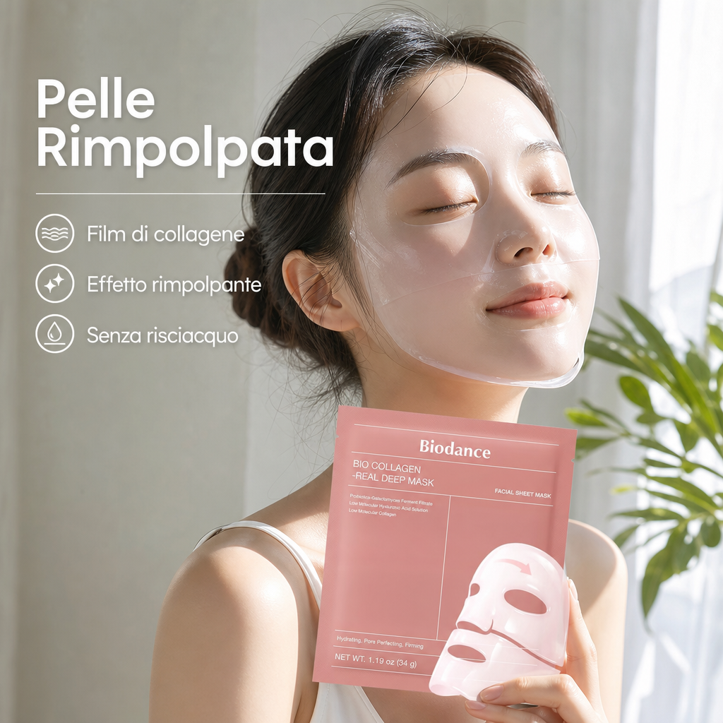 Biodance Bio Collagen Real Deep Mask – Maschera Collagene 4pz