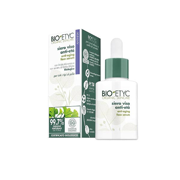BIOETYC ORGANIC SKINCARE SIERO VISO ANTI-ETA 30 ML - Tre Pi Profumerie