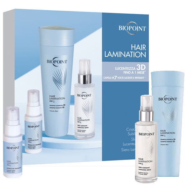 BIOPOINT HAIR LAMINATION COFANETTO CRISTALLO GEL + SHAMPOO - Tre Pi Profumerie