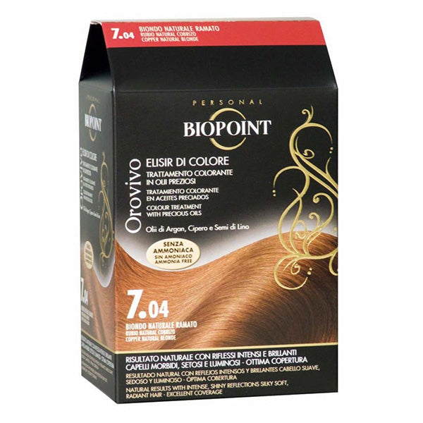 BIOPOINT OROVIVO ELISIRCOLORE BIONDO NATURALE RAMATO 7.04 - Tre Pi Profumerie