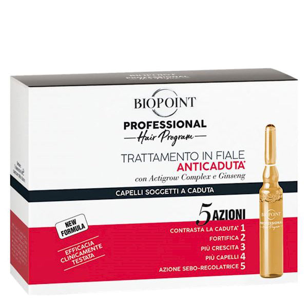 BIOPOINT PROFESSIONAL ANTICADUTA TRATTAMENTO IN FIALE 10X7 ML - Tre Pi Profumerie
