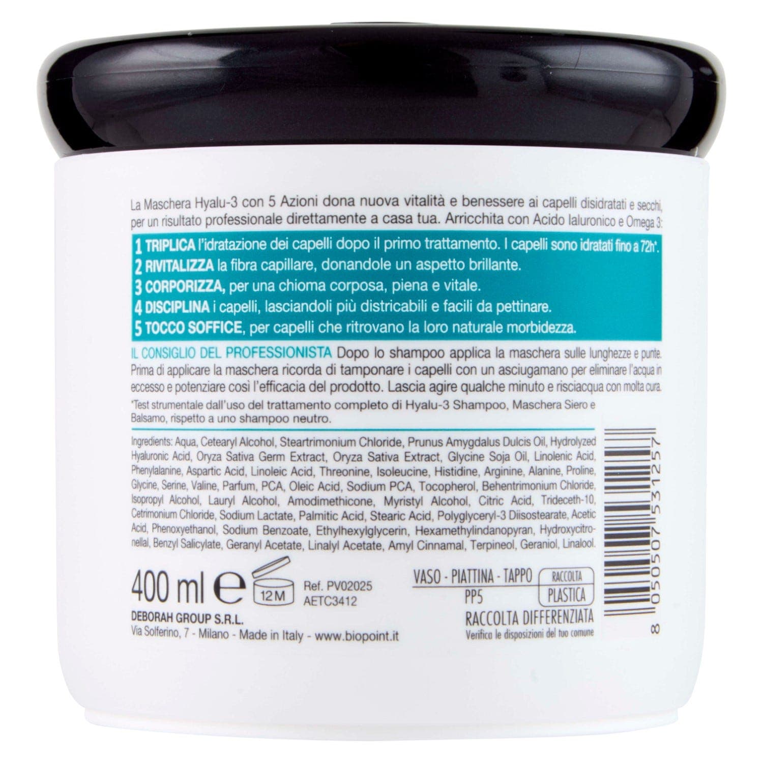 BIOPOINT PROFESSIONAL MASK SERUM HYALU-3 400 ML