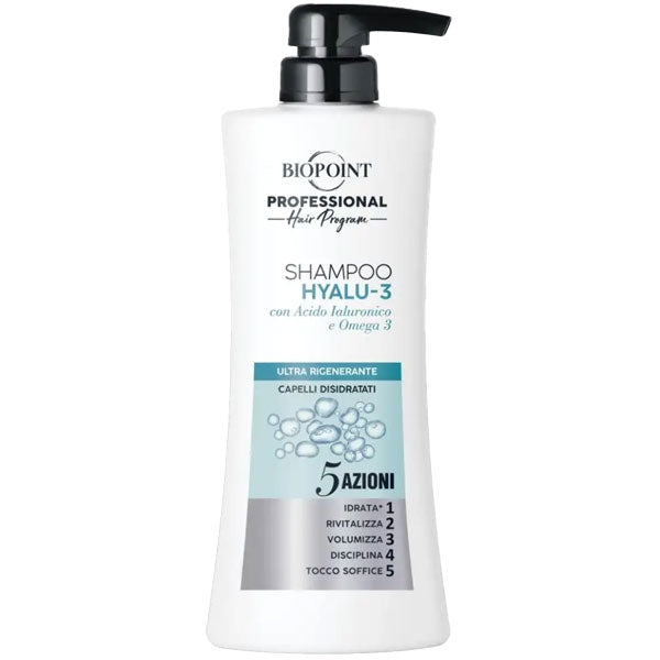 BIOPOINT PROFESSIONAL SHAMPOO HYALU-3 CAPELLI DISIDRATATI 400 ML - Tre Pi Profumerie
