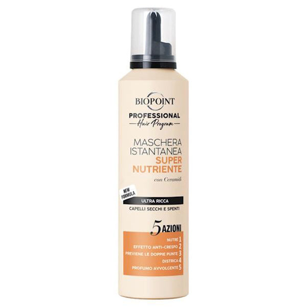 BIOPOINT PROFESSIONAL SUPER NUTRIENTE MASCHERA MOUSSE 250 ML - Tre Pi Profumerie