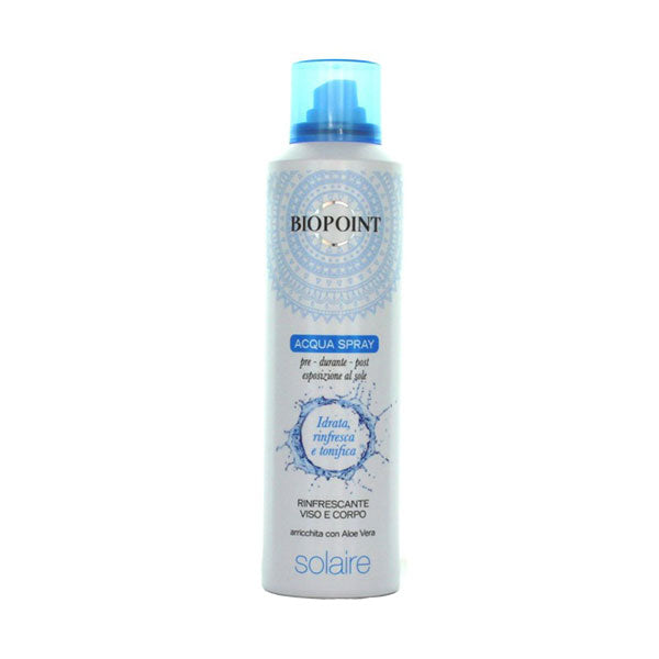 BIOPOINT SOLAIRE ACQUA SPRAY RINFRESCANTE VISO E CORPO 200 ML - Tre Pi Profumerie