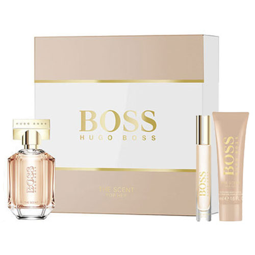 HUGO BOSS THE SCENT FOR HER COFANETTO EDP 50+B.L. 50+PURSE 7,4 - Tre Pi Profumerie