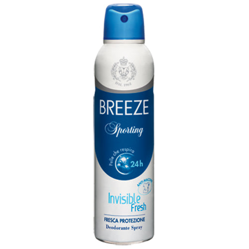 BREEZE DEODORANTE SPRAYSPORTING INVISIBLE 150 ML - Tre Pi Profumerie