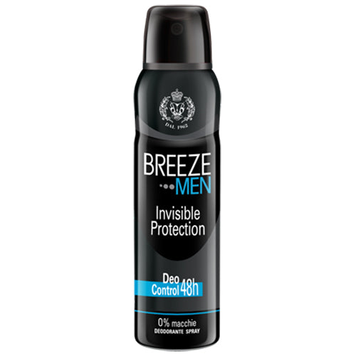 BREEZE MEN DEODORANTE SPRAY INVISIBLE PROTECTION 150 ML - Tre Pi Profumerie