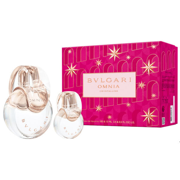 BULGARI OMNIA CRYSTALLINE EDT 100 + 15 ML - Tre Pi Profumerie
