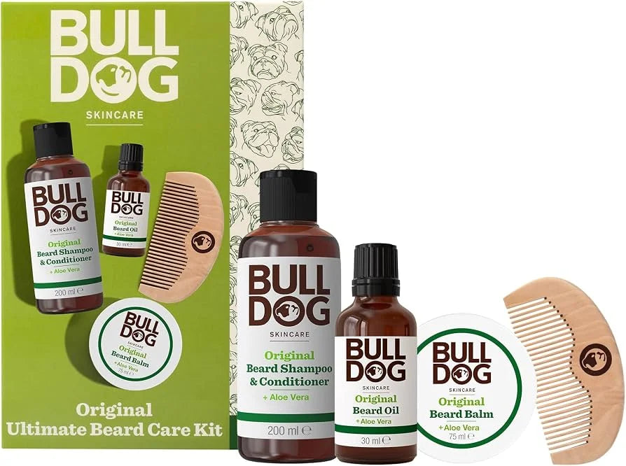 BULLDOG COFANETTO OLIO BARBA + SHAMPOO E BALSAMO BARBA + PETTINE