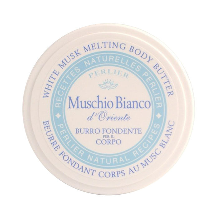PERLIER BURRO FONDENTE CORPO MUSCHIO BIANCO D'ORIENTE 200 ML - Tre Pi Profumerie