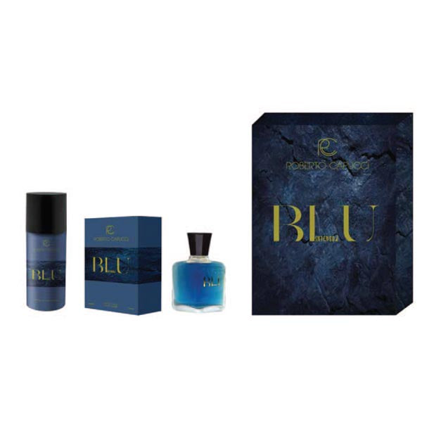 CAPUCCI BLU COFANETTO AFTER SHAVE 100 ML + DEODORANTE - Tre Pi Profumerie