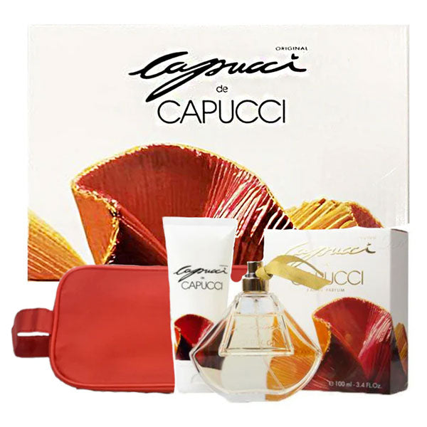 CAPUCCI DE CAPUCCI COFANETTO EDP 100 ML + DEODORANTE 150 ML - Tre Pi Profumerie