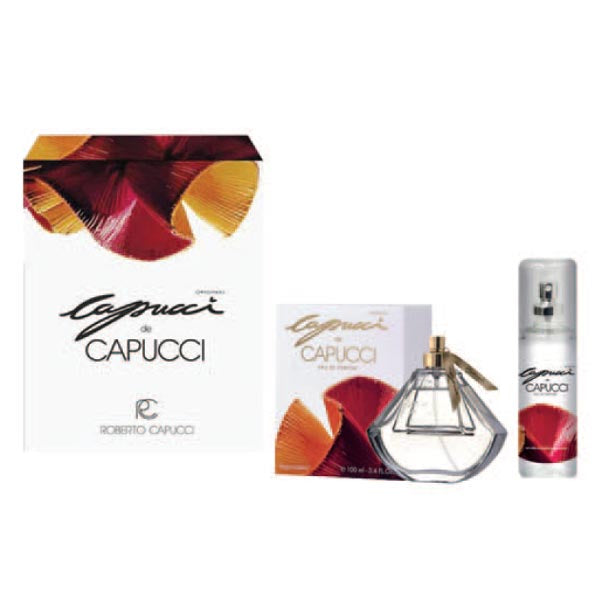 CAPUCCI DE CAPUCCI COFANETTO EDP 100 ML + DEODORANTE - Tre Pi Profumerie