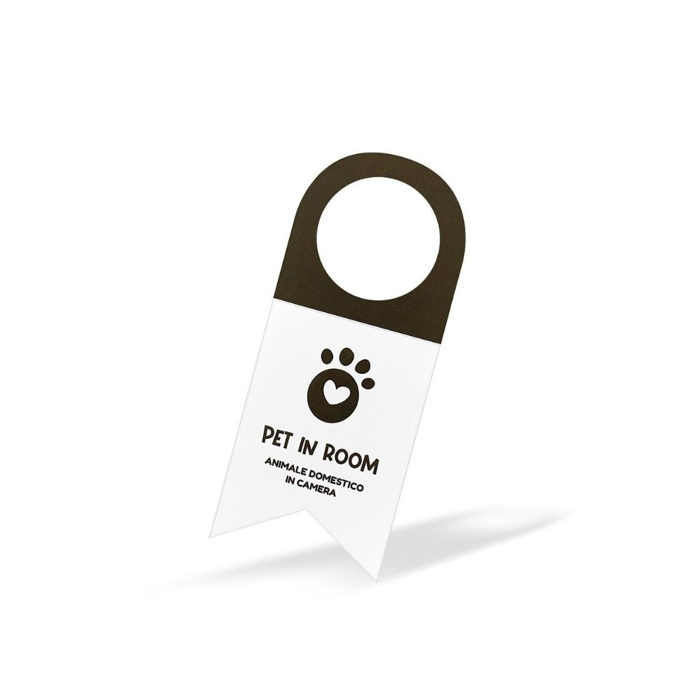 Flexi Amenities Cartellino maniglia "Pet in Room - Animale domestico in camera"