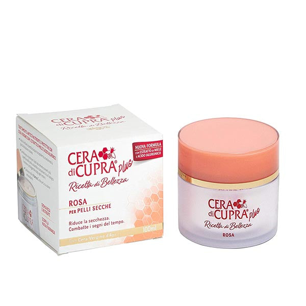 CERA DI CUPRA PLUS CREMA VISO PELLI SECCHE ROSA 100 ML - Tre Pi Profumerie