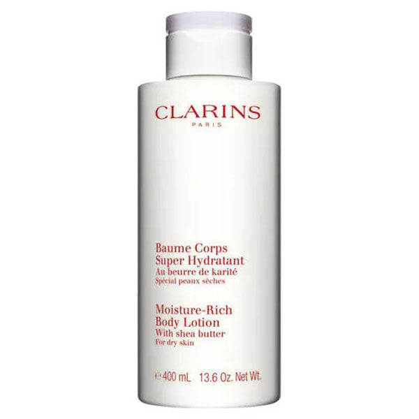 CLARINS BAUME CORPS SUPER HYDRATANT PELLI SECCHE 400 ML - Tre Pi Profumerie