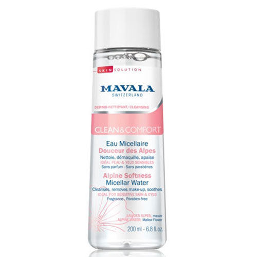 MAVALA CLEAN & COMFORT EAU MICELLAIRE DOUCER DES ALPES 200 ML - Tre Pi Profumerie