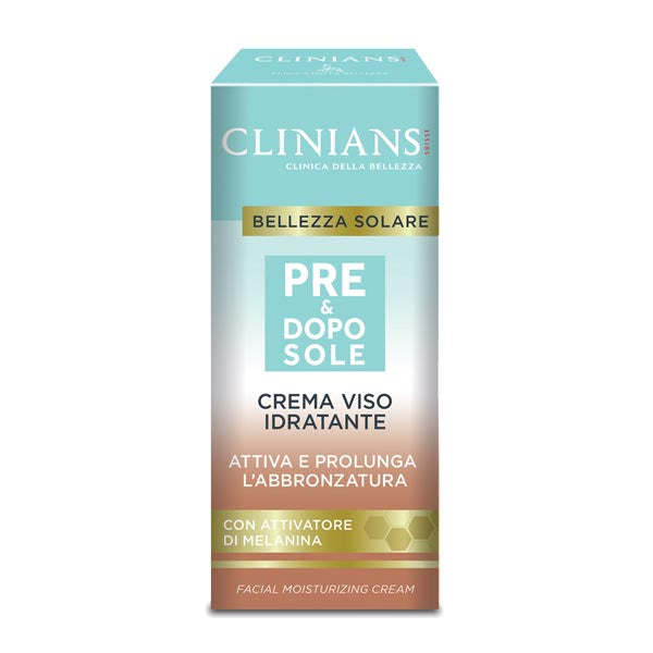 CLINIANS SOLARE CREMA IDRATANTE PRE&DOPOSOLE VISO 50 ML - Tre Pi Profumerie