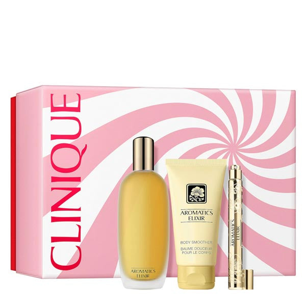 CLINIQUE AROMATICS ELIXIR COFANETTO PARUM SPARY + BODY LOTION - Tre Pi Profumerie