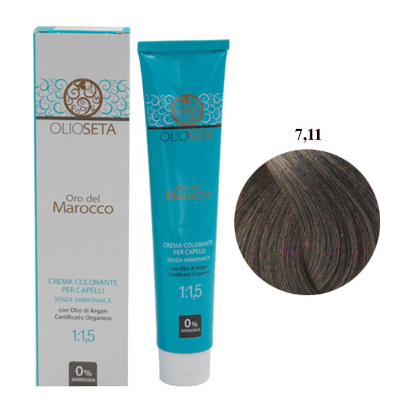 OLIOSETA ORO DEL MAROCCO TINTURA BIONDO CENERE INTENSO 7.11 - Tre Pi Profumerie