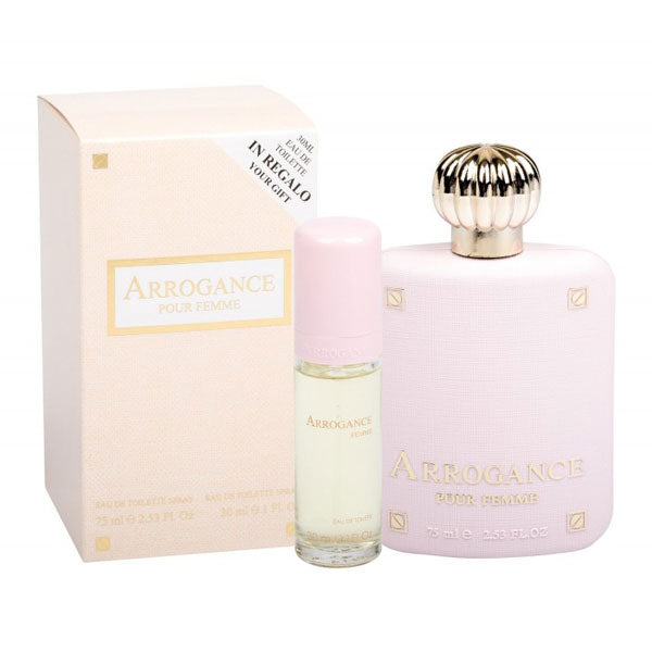 ARROGANCE FEMME EDT 75 ML + EDT 30 ML - Tre Pi Profumerie