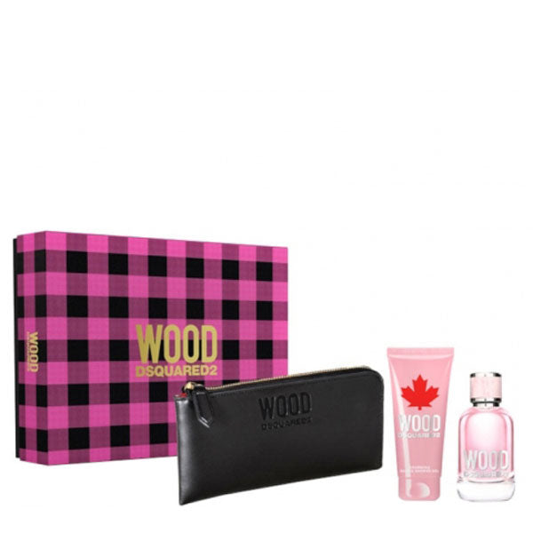 DSQUARED2 WOOD POUR FEMME COFANETTO EDT 100 ML + SHOWER 100 ML - Tre Pi Profumerie
