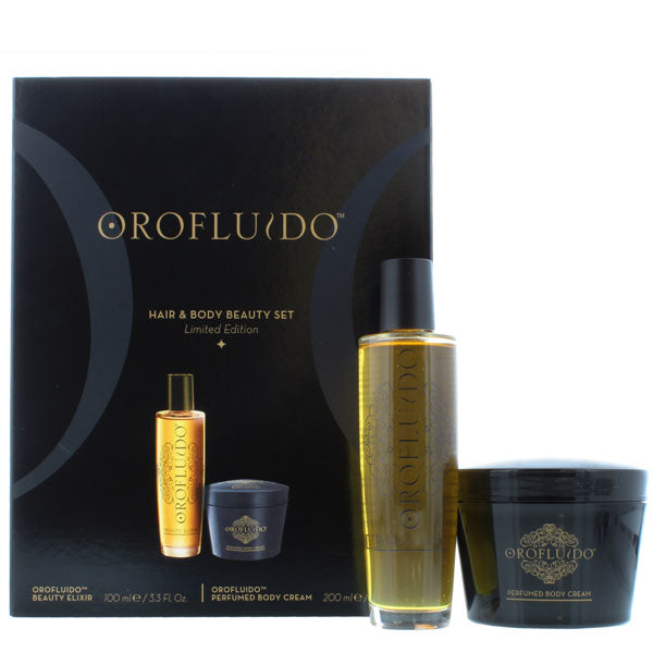 OROFLUIDO HAIR E BODY BEAUTY SET ELIXIR 100 ML + BODY CREAM 200 - Tre Pi Profumerie