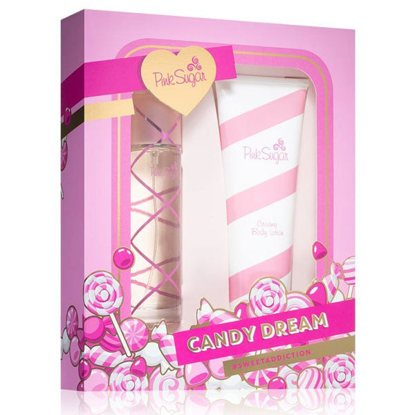AQUOLINA PINK SUGAR COFANETTO EDT 100 ML + BODY LOTION 250 ML - Tre Pi Profumerie