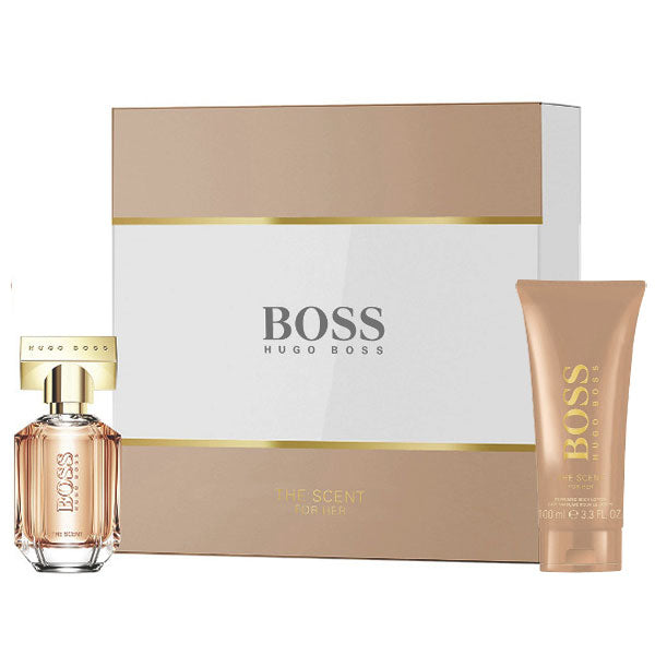 HUGO BOSS THE SCENT FOR HER COFANETTO EDP 30 + BODY LOTION 100ML - Tre Pi Profumerie