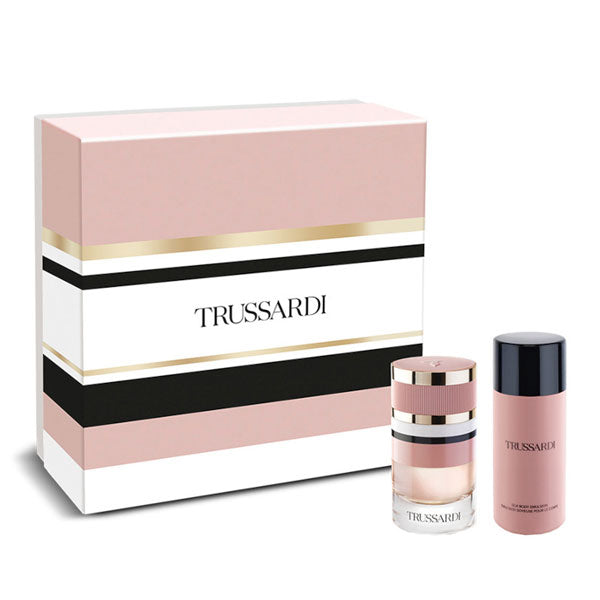 TRUSSARDI NEW FEMININE COFANETTO EDP 60 + SILK BODY EMULSION 125 - Tre Pi Profumerie
