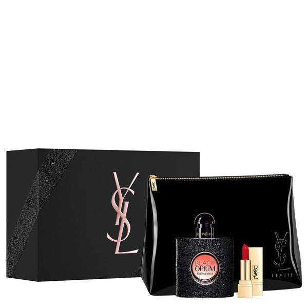 YVES SAINT LAURENT BLACK OPIUM COFANETTO EDP 50 ML + ROSSETTO - Tre Pi Profumerie