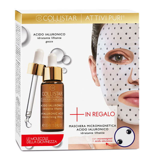 COLLISTAR ATTIVI PURI ACIDO IALURONICO 30 ML + 1 MASCHERA 17 ML - Tre Pi Profumerie