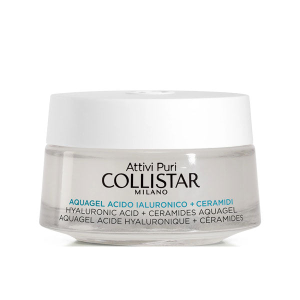 COLLISTAR ATTIVI PURI AQUAGEL ACIDO IALURONICO + CERAMIDI 50 ML - Tre Pi Profumerie
