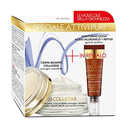COLLISTAR ATTIVI PURI KIT ACQUA CREMA BALSAMO COLLAGENE+CONTORNO - Tre Pi Profumerie